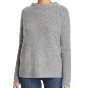 C by Bloomingdale's  2 Ply Cashmere Brushed Mockneck Oversized Boxy Sweater XL.